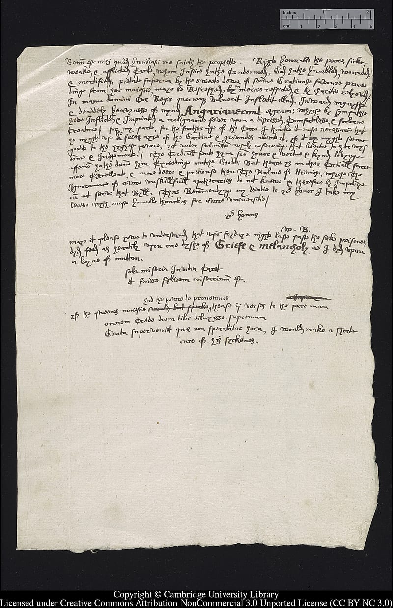 Page from an old notebook with lines of neat handwriting in ink.