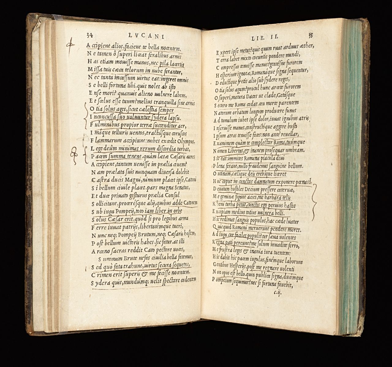 Lucan, <em>De bello ciuili libri decem...</em>, Paris, Robert Estienne, 1545, State Library Victoria, Melbourne (RAREEMM 113/1)