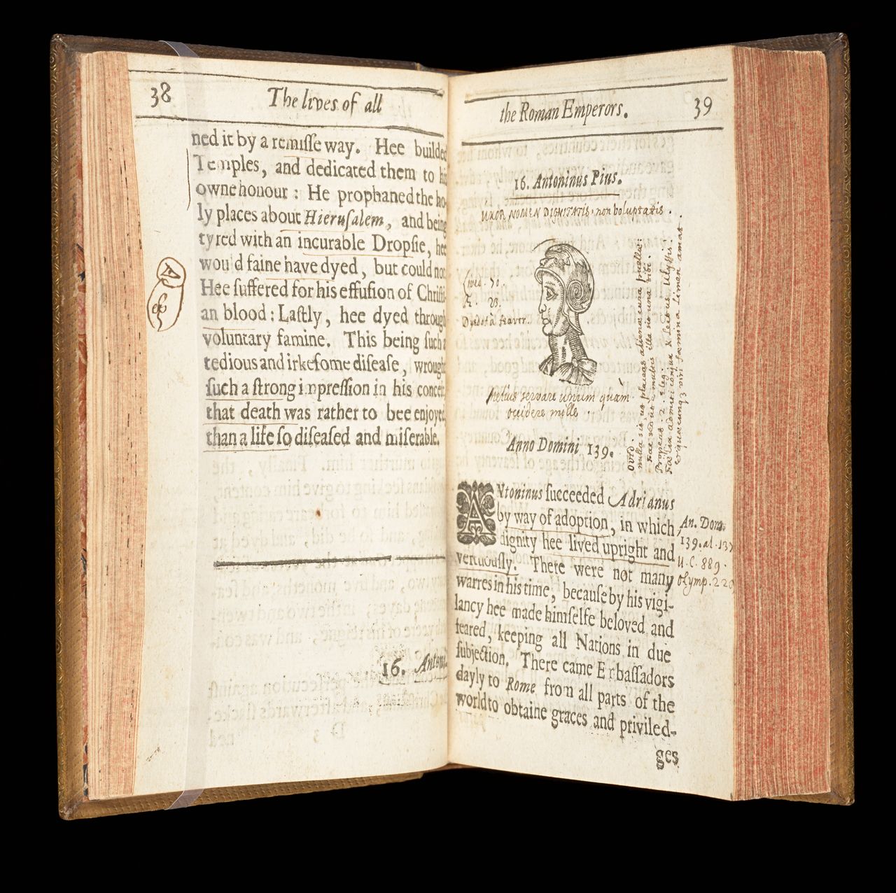 <em>The lives of all the Roman emperors: being exactly collected from Iulius Caesar unto the now reigning Ferdinand the Second...</em>, London, printed by N. and I. Okes, and are to be sold by George Hutton at the Signe of the Sun within Turning-Stile in Holborne, 1636, State Library Victoria, Melbourne (RAREEMM 114/4)