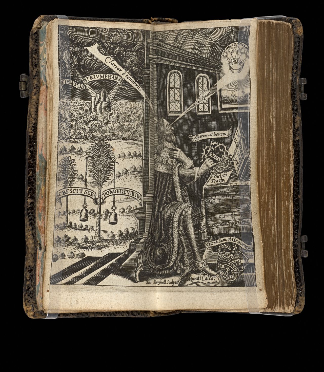Charles Stuart and John Gauden, <em>Eikōn basilikē = The pourtraiture of His sacred Majesty in his solitudes and sufferings: with the addition of His Majesties prayers; and his reasons against the jurisdiction of the High Court of Justice.</em>, London, anonymous publisher, 1649, State Library Victoria, Melbourne (RAREEMM 115/27)